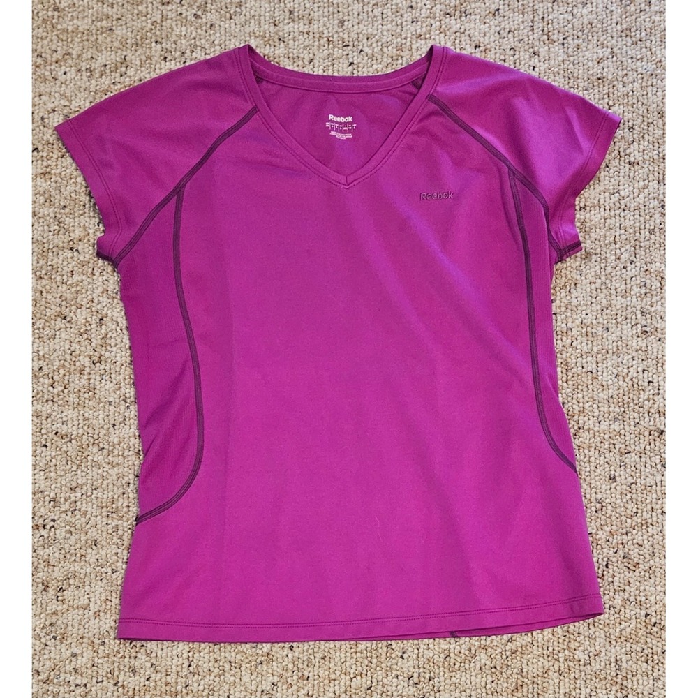 Reebok V-neck Top Women's Large Purple